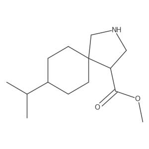 Methyl 8-(propan-2-yl)-2-azaspiro[4.5]decane-4-carboxylate结构式