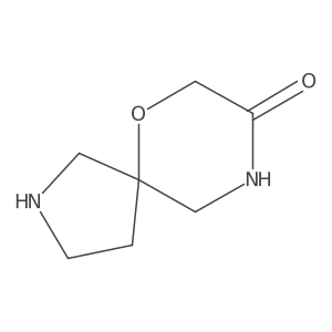 6-Oxa-2,9-diazaspiro[4.5]decan-8-one Structure