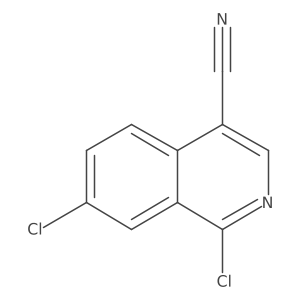 1,7-Dichloroisoquinoline-4-carbonitrile结构式