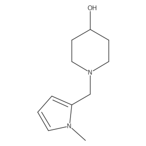 1-((1-methyl-1H-pyrrol-2-yl)methyl)piperidin-4-ol Structure