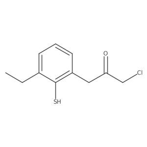 1-Chloro-3-(3-ethyl-2-mercaptophenyl)propan-2-one Structure