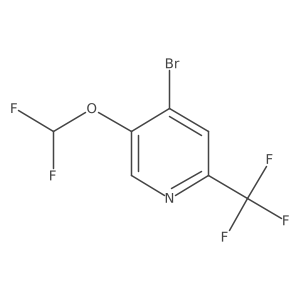 4-bromo-5-(difluoromethoxy)-2-(trifluoromethyl)pyridine Structure