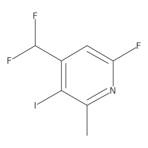 4-(Difluoromethyl)-6-fluoro-3-iodo-2-methylpyridine Structure
