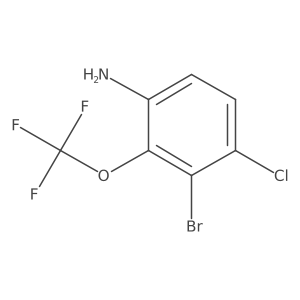 3-Bromo-4-chloro-2-(trifluoromethoxy)aniline Structure