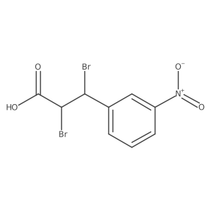 2,3-Dibromo-3-(3-nitrophenyl)propanoic acid结构式