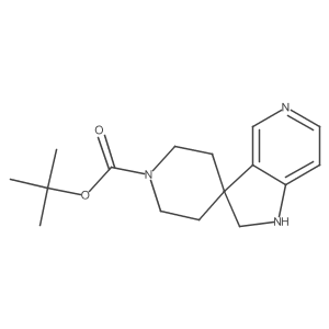 Tert-butyl 1',2'-dihydrospiro[piperidine-4,3'-pyrrolo[3,2-C]pyridine]-1-carboxylate Structure