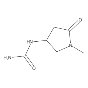 (1-Methyl-5-oxopyrrolidin-3-yl)urea结构式