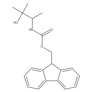 (9H-fluoren-9-yl)methyl N-(3-hydroxy-3-methylbutan-2-yl)carbamate结构式