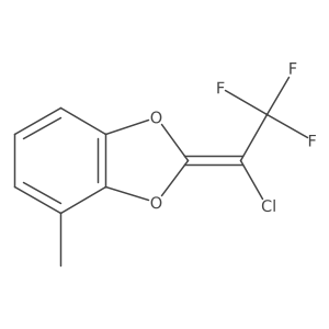 4-Methyl-2-(3,3,3-trifluoro-2-chloro-propen-1-yl)-1,3-benzodioxole结构式