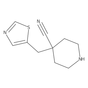 4-(5-thiazolylmethyl)-4-Piperidinecarbonitrile Structure