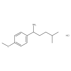 1-(4-Methoxyphenyl)-4-methylpentan-1-amine hydrochloride Structure