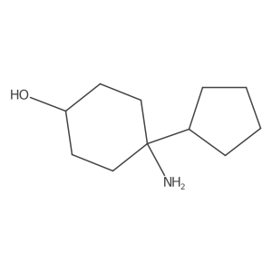 4-Amino-4-cyclopentylcyclohexan-1-ol结构式