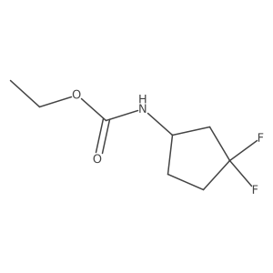 ethyl N-(3,3-difluorocyclopentyl)carbamate结构式