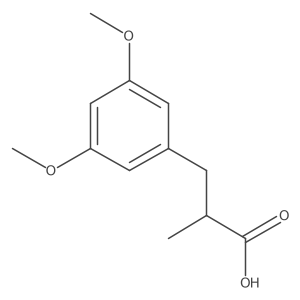 (2S)-3-(3,5-Dimethoxyphenyl)-2-methylpropanoic acid Structure