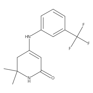 6,6-Dimethyl-4-(3-(trifluoromethyl)phenylamino)-5,6-dihydropyridin-2(1H)-one Structure