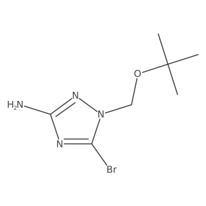 5-Bromo-1-[(tert-butoxy)methyl]-1H-1,2,4-triazol-3-amine Structure