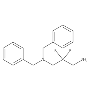 (3-Amino-2,2-difluoropropyl)dibenzylamine结构式