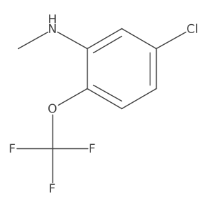 5-chloro-N-methyl-2-(trifluoromethoxy)aniline结构式