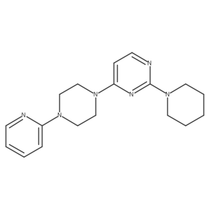 2-(Piperidin-1-yl)-4-[4-(pyridin-2-yl)piperazin-1-yl]pyrimidine结构式