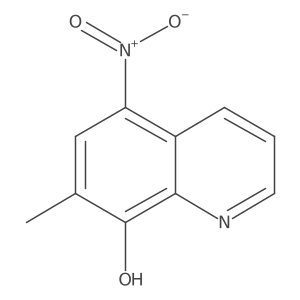 7-Methyl-5-nitroquinolin-8-ol结构式
