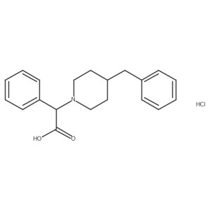 2-(4-Benzylpiperidin-1-yl)-2-phenylacetic acid hydrochloride结构式