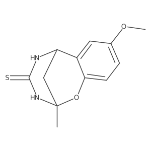 4-Methoxy-9-methyl-8-oxa-10,12-diazatricyclo[7.3.1.0^{2,7}]trideca-2,4,6-triene-11-thione Structure