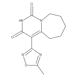 4-(5-methyl-1,2,4-oxadiazol-3-yl)-6,7,8,9-tetrahydropyrimido[1,6-a]azepine-1,3(2H,5H)-dione结构式