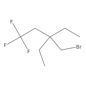 3-(Bromomethyl)-3-ethyl-1,1,1-trifluoropentane结构式