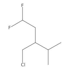 3-(Chloromethyl)-1,1-difluoro-4-methylpentane Structure
