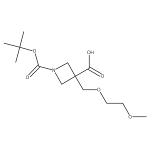 1-(tert-Butoxycarbonyl)-3-((2-methoxyethoxy)methyl)azetidine-3-carboxylic acid Structure