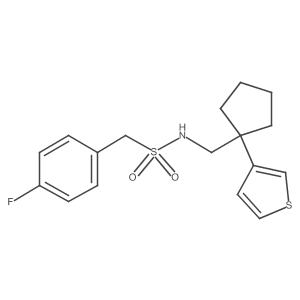 1-(4-fluorophenyl)-N-((1-(thiophen-3-yl)cyclopentyl)methyl)methanesulfonamide结构式