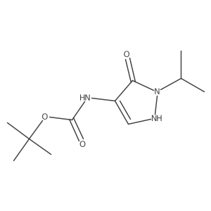 tert-Butyl N-[3-oxo-2-(propan-2-yl)-2,3-dihydro-1H-pyrazol-4-yl]carbamate Structure