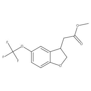 Methyl 5-(Trifluoromethoxy)-2,3-dihydrobenzofuran-3-acetate Structure