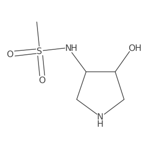 rel-N-[(3R,4R)-4-hydroxypyrrolidin-3-yl]methanesulfonamide Structure
