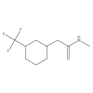N-methyl-2-(3-(trifluoromethyl)piperidin-1-yl)acetamide结构式