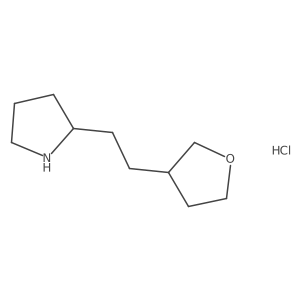 2-[2-(Oxolan-3-yl)ethyl]pyrrolidine hydrochloride结构式