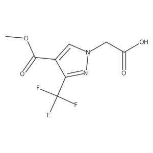 2-(4-(methoxycarbonyl)-3-(trifluoromethyl)-1H-pyrazol-1-yl)acetic acid Structure