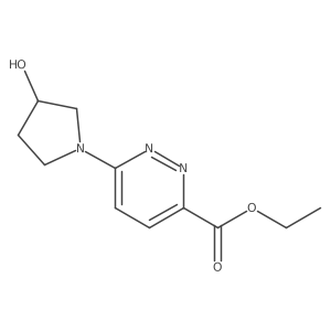 ethyl (R)-6-(3-hydroxypyrrolidin-1-yl)pyridazine-3-carboxylate Structure