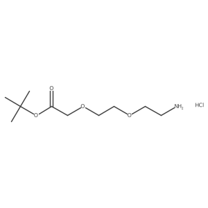 8-Amino-3,6-dioxaoctanoic acid t-butyl ester hydrochloride结构式