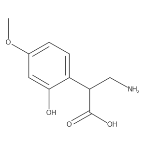 3-Amino-2-(2-hydroxy-4-methoxyphenyl)propanoic acid结构式