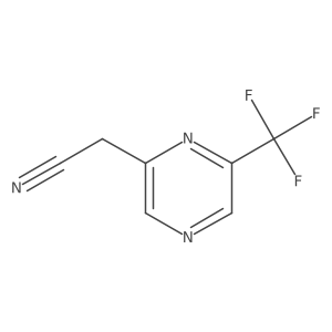 2-(6-(Trifluoromethyl)pyrazin-2-yl)acetonitrile结构式