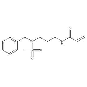 N-(3-{N-[(pyridin-3-yl)methyl]methanesulfonamido}propyl)prop-2-enamide Structure