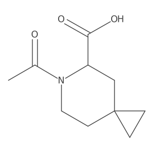 6-Acetyl-6-azaspiro[2.5]octane-5-carboxylic acid结构式