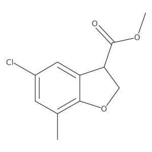 Methyl 5-chloro-7-methyl-2,3-dihydro-1-benzofuran-3-carboxylate Structure