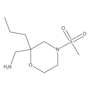 (4-Methanesulfonyl-2-propylmorpholin-2-yl)methanamine Structure