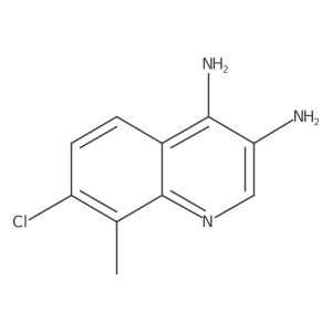 7-Chloro-8-methylquinoline-3,4-diamine Structure