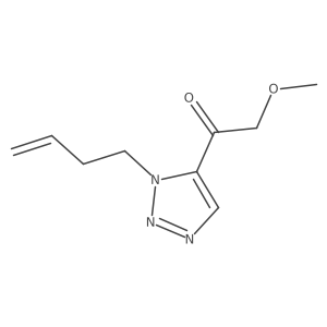 1-[1-(but-3-en-1-yl)-1H-1,2,3-triazol-5-yl]-2-methoxyethan-1-one结构式