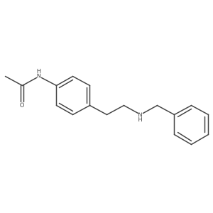 N-{4-[2-(benzylamino)ethyl]phenyl}acetamide结构式