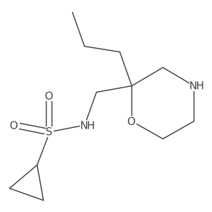 N-[(2-propylmorpholin-2-yl)methyl]cyclopropanesulfonamide结构式
