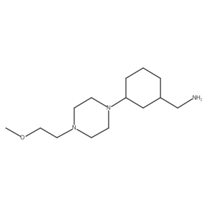 {3-[4-(2-Methoxyethyl)piperazin-1-yl]cyclohexyl}methanamine Structure